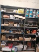 Shelving Unit of Miscellaneous Coil Nails & Fasteners