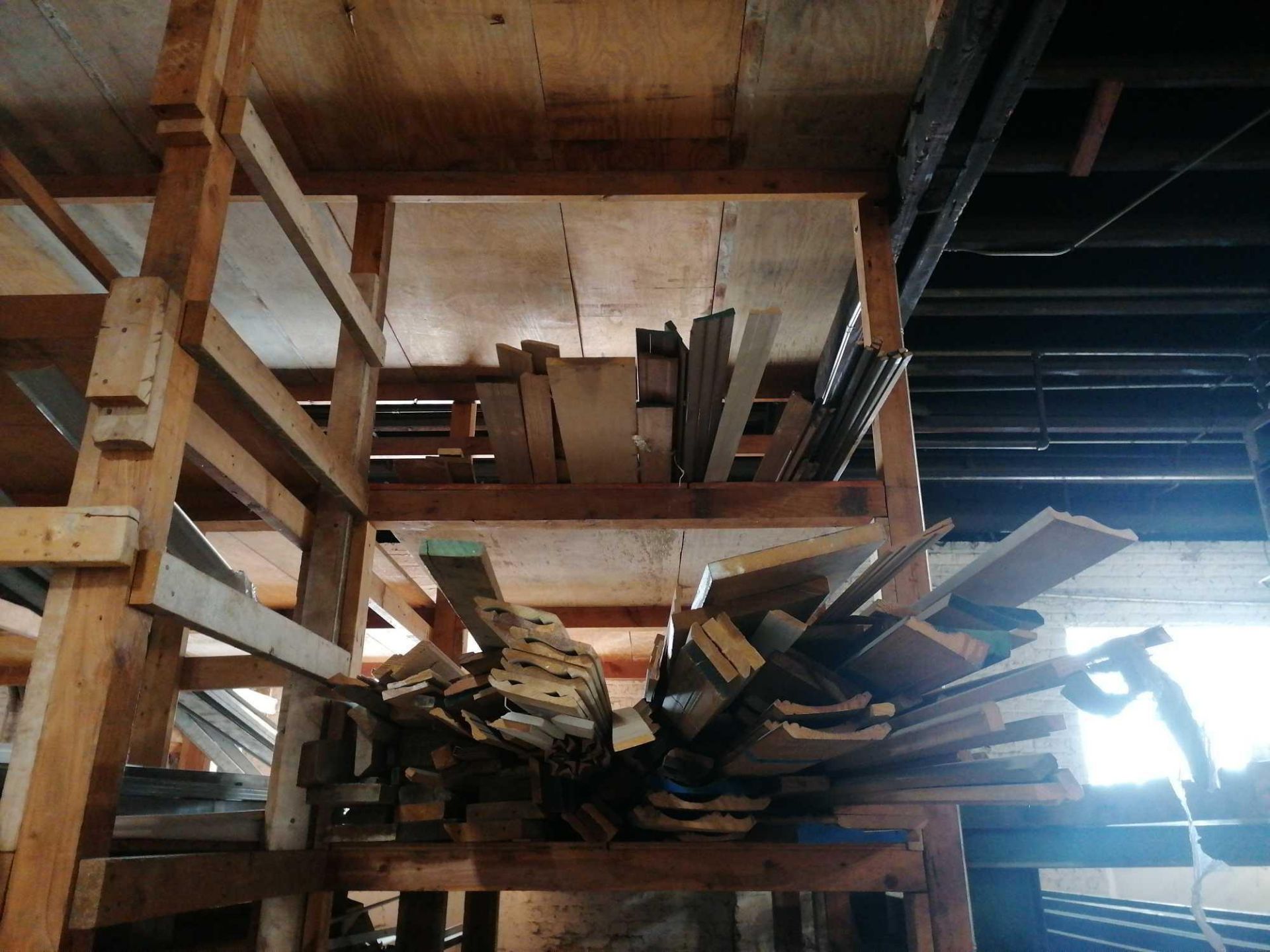 Shelves of Miscellaneous Wood, Metal, Sheeting - Image 8 of 9