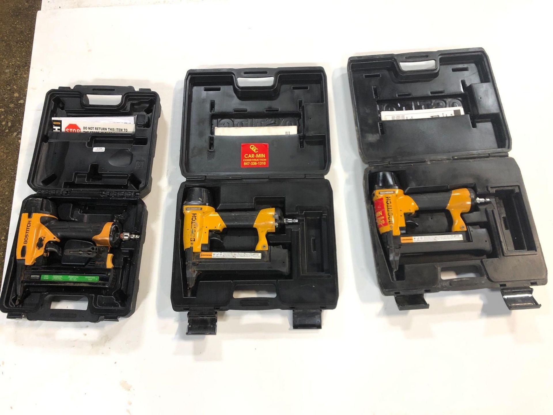 (3) Bostitch Magnesium SX1838 Nailer