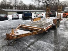 2000 Jensen 5 Ton Flatbed Trailer with Ramps