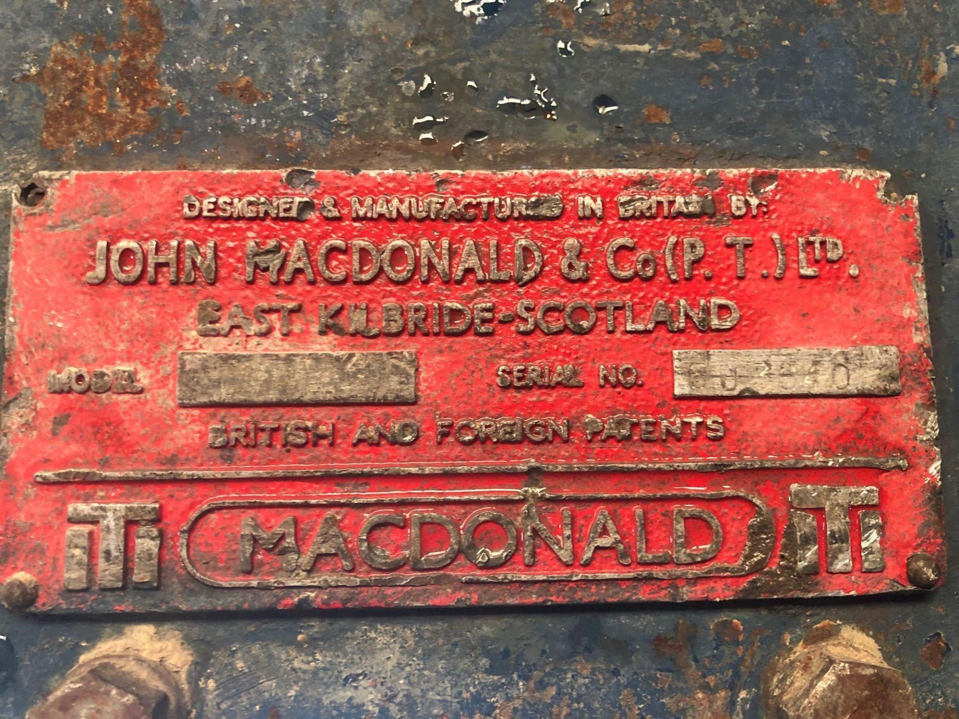 MacDonald Air Scabbler Cart - Image 2 of 3