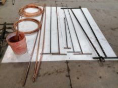 Copper Tubing & Fittings & (7) Valve Box Keys