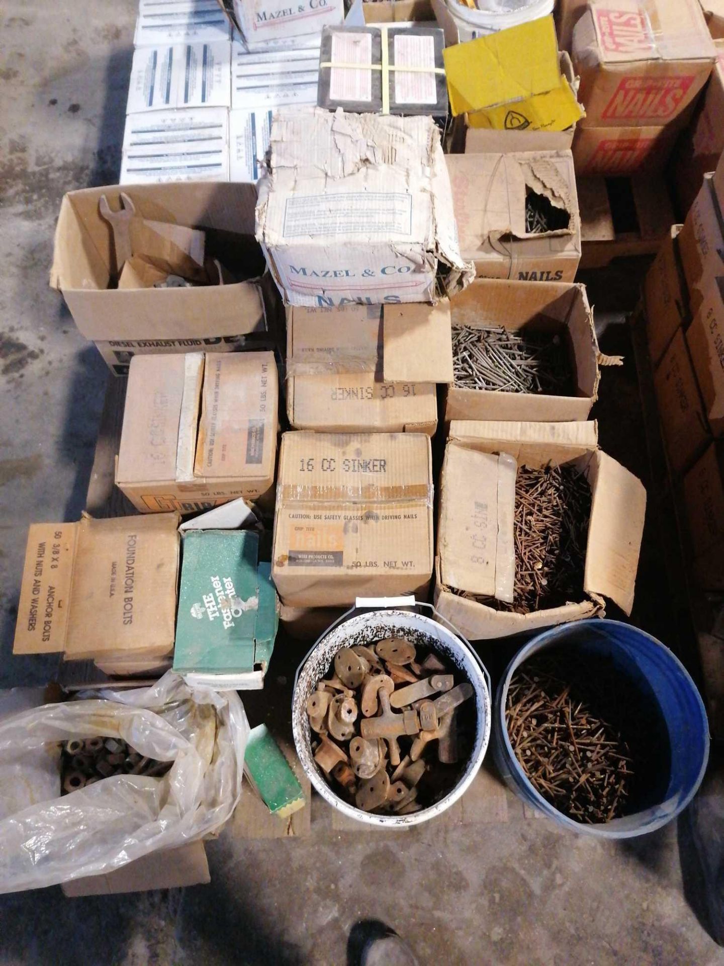 (2) Pallets of Miscellaneous Size Fasteners & Nails - Image 3 of 4