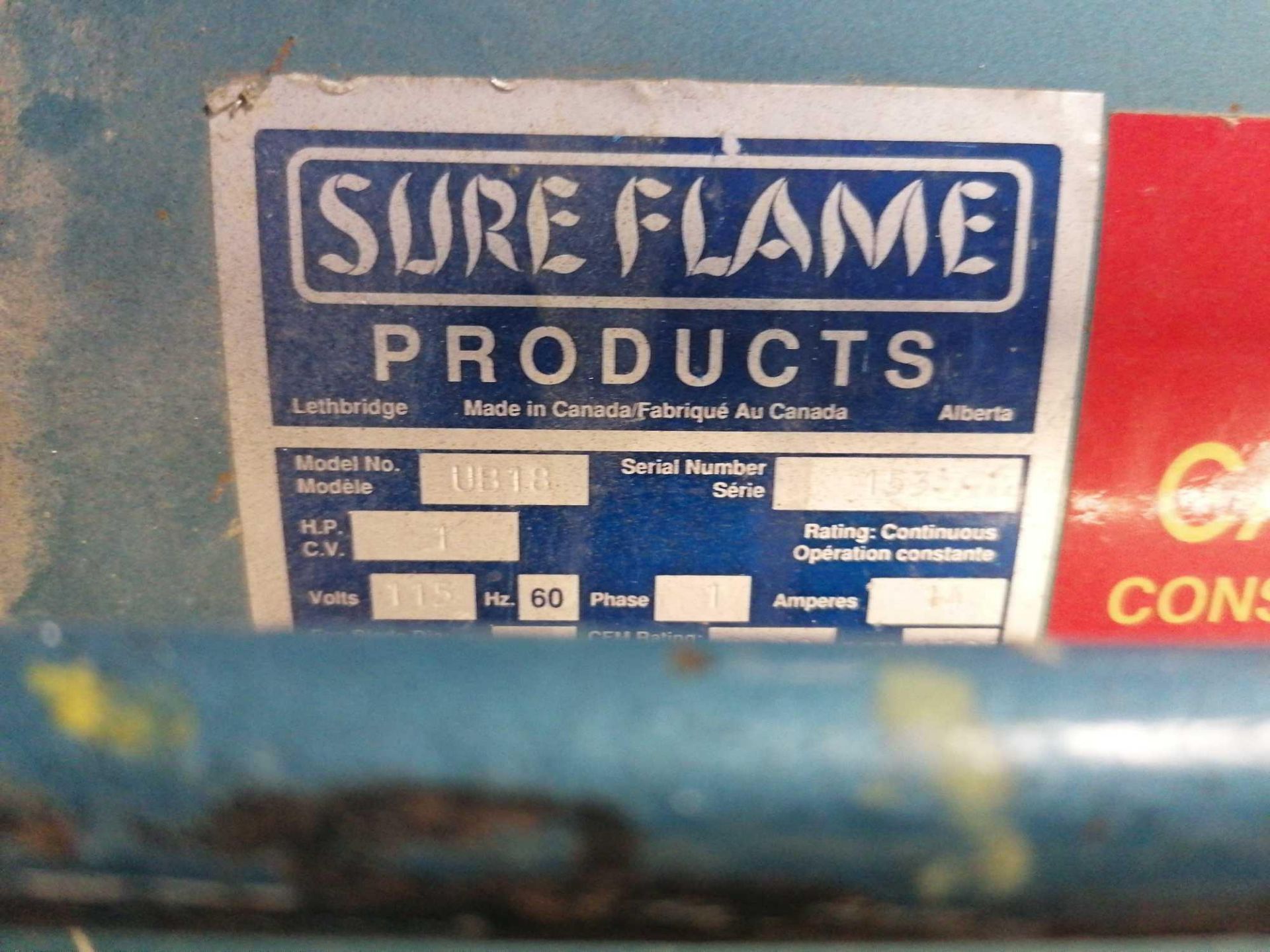 (1) Sure Flame UB 18 Fan & (1) Turbo Floor Dryer Fan - Image 5 of 5