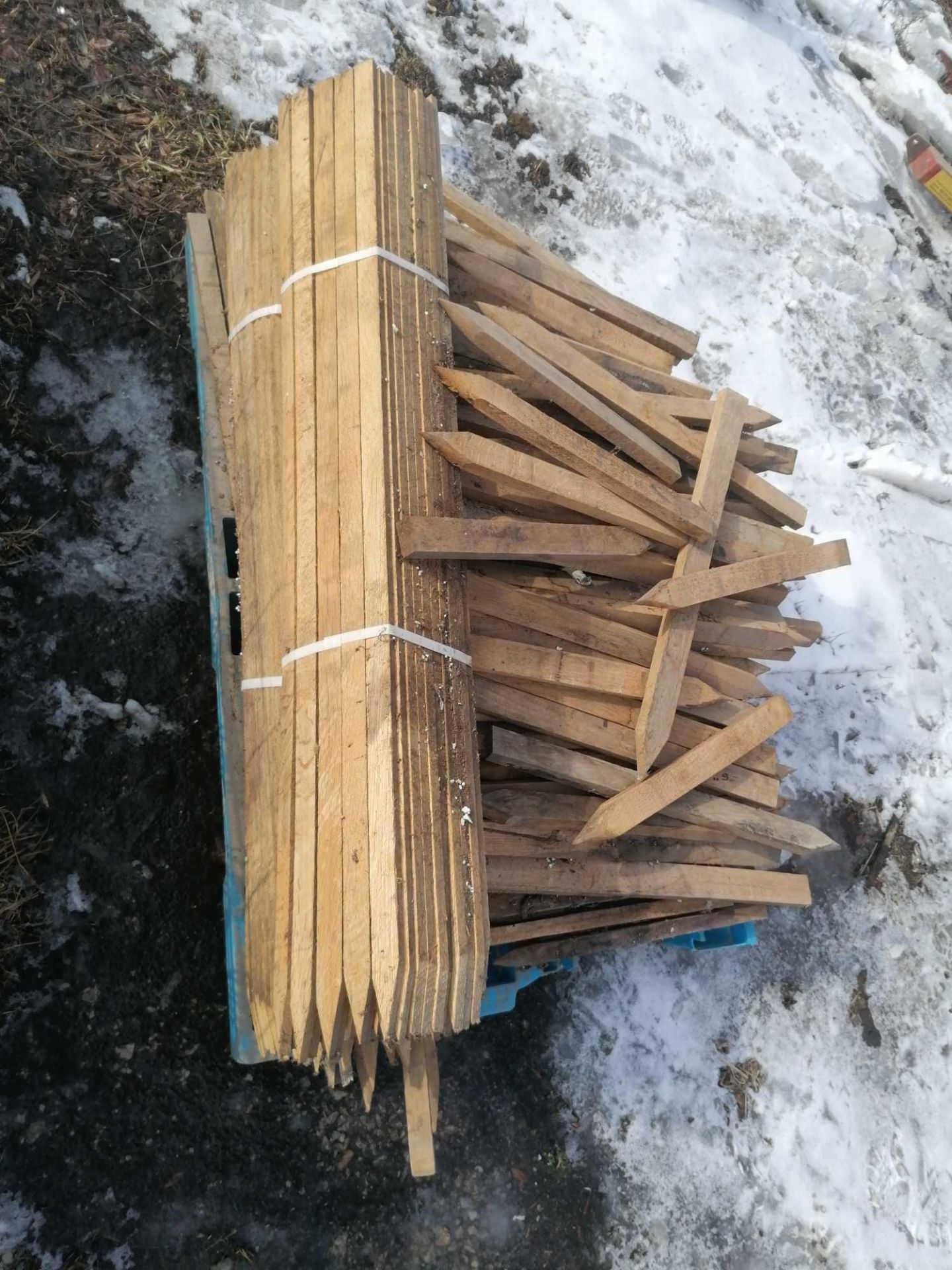 Pallet of Wood Stakes & Lath - Image 2 of 2