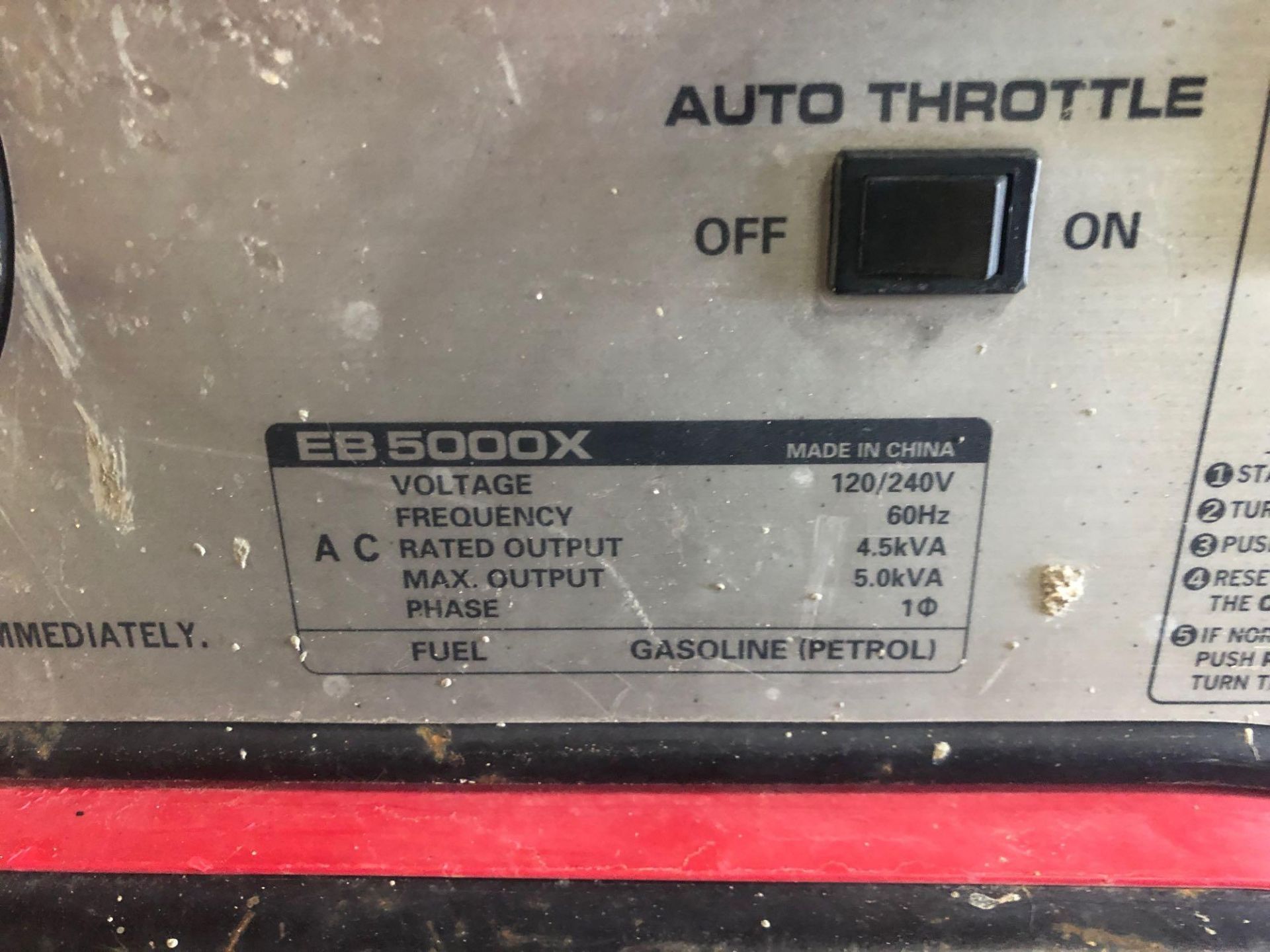 Honda EB5000X Generator - Image 3 of 4
