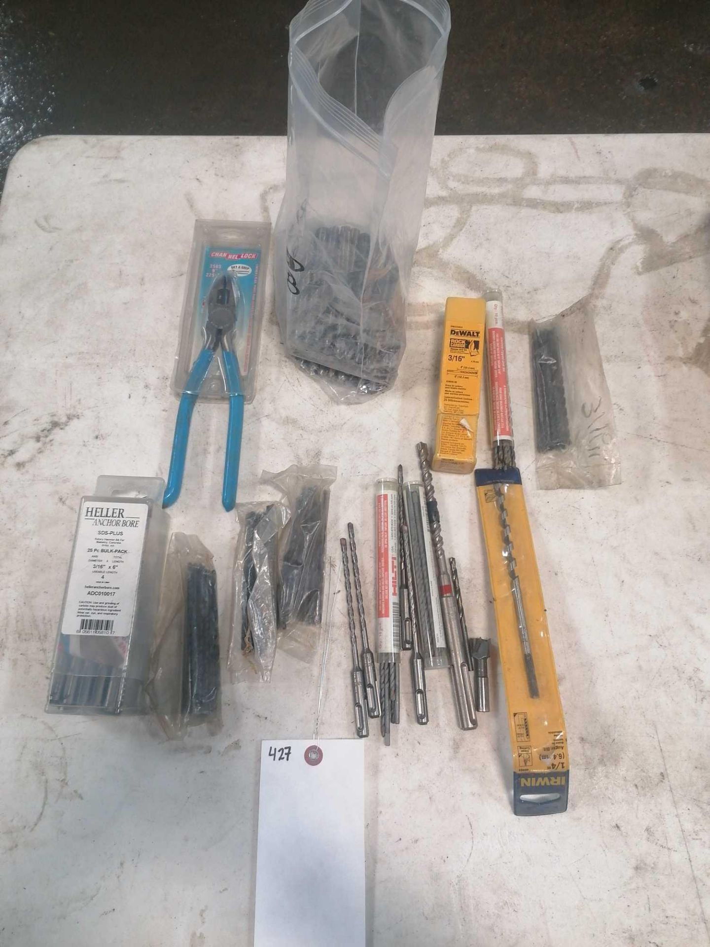 Miscellaneous Drill Bits & New Channel Lock Grip