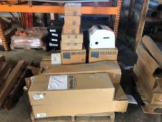 Pallet of Stainless Steel Shelves & Paper Towel Dispenser