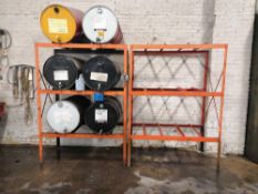 Drum Stand & Drums of Miscellaneous Oil & Fluids