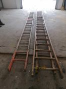 (1) 38' Extension ladder (1) Ladder