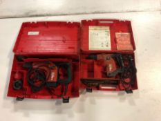 (2) Hilti Hammer Drills