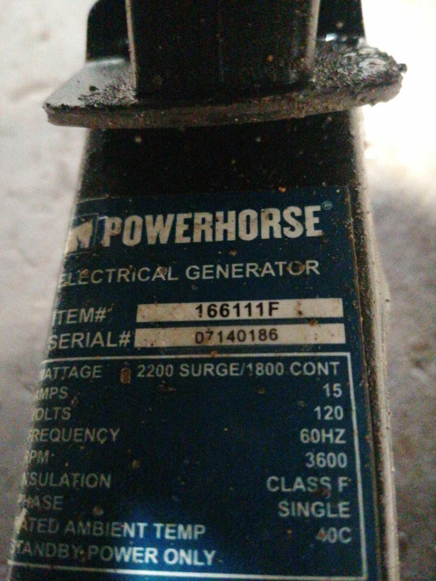 Powerhorse 2200 Electric Generator - Image 4 of 4