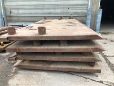 (4) 15' 11" x 8' x 4.5" Trench Box Plates