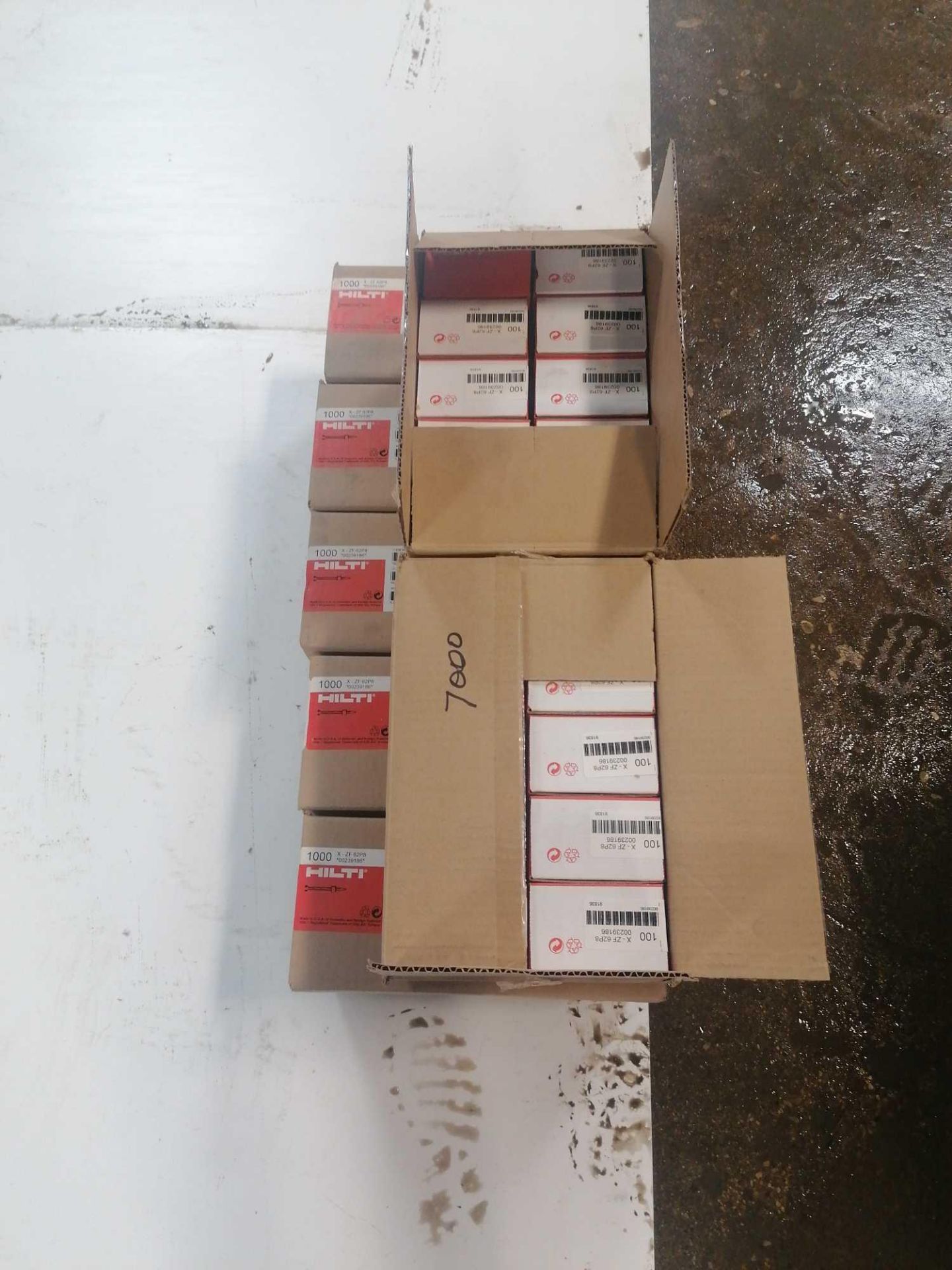 (2) Boxes of NEW Hilti 1000 x ZP 62P8 Fasteners