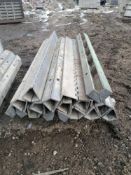 (15) 7 1/2" x 4' Hinged Wall-Ties / Durand Aluminum Concrete Forms, Smooth 8" Hole Pattern,