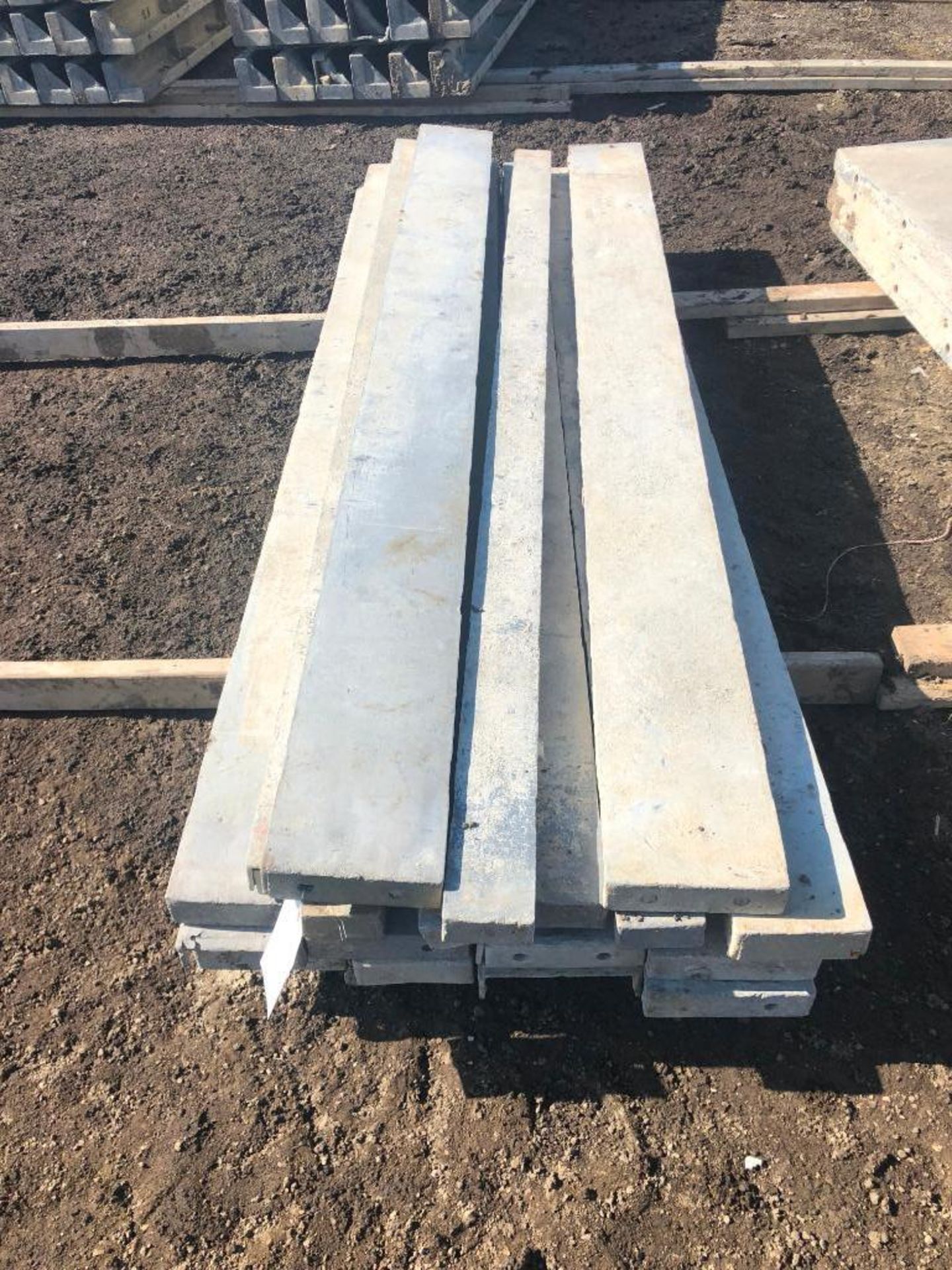 (17) 8' Jumps Western Aluminum Concrete Forms, Smooth 6-12 Hole Pattern, Located in Naperville, IL