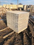 (20) 36" x 4' Wall-Ties / Durand Aluminum Concrete Forms, Smooth 8" Hole Pattern with Attached