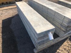 (10) 16" x 8' Western Aluminum Concrete Forms, Smooth 6-12 Hole Pattern, Located in Naperville, IL