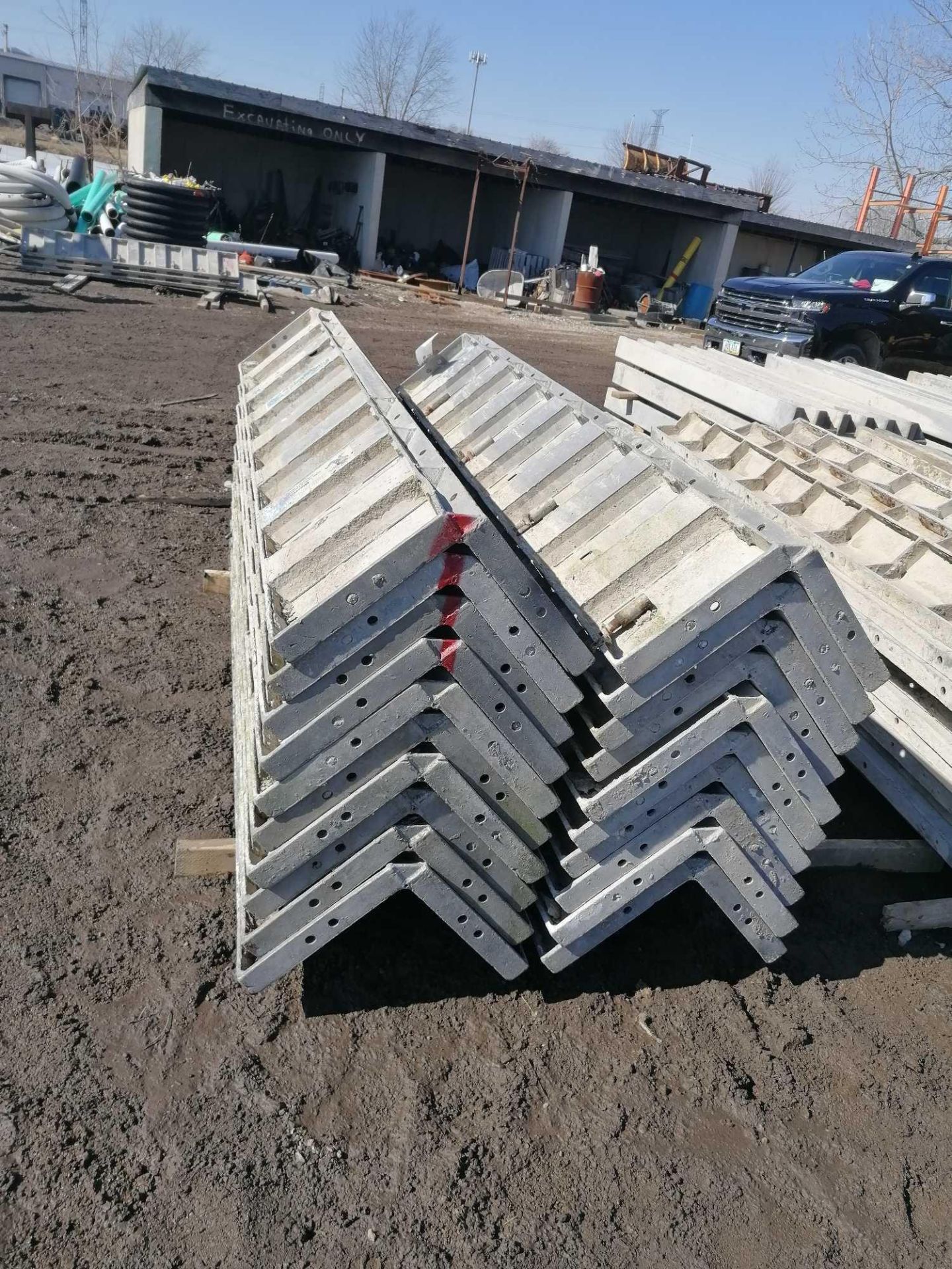 (20) 14" x 14" x 8' Wraps Western Aluminum Concrete Forms, Smooth 6-12 Hole Pattern, Located in - Image 2 of 4