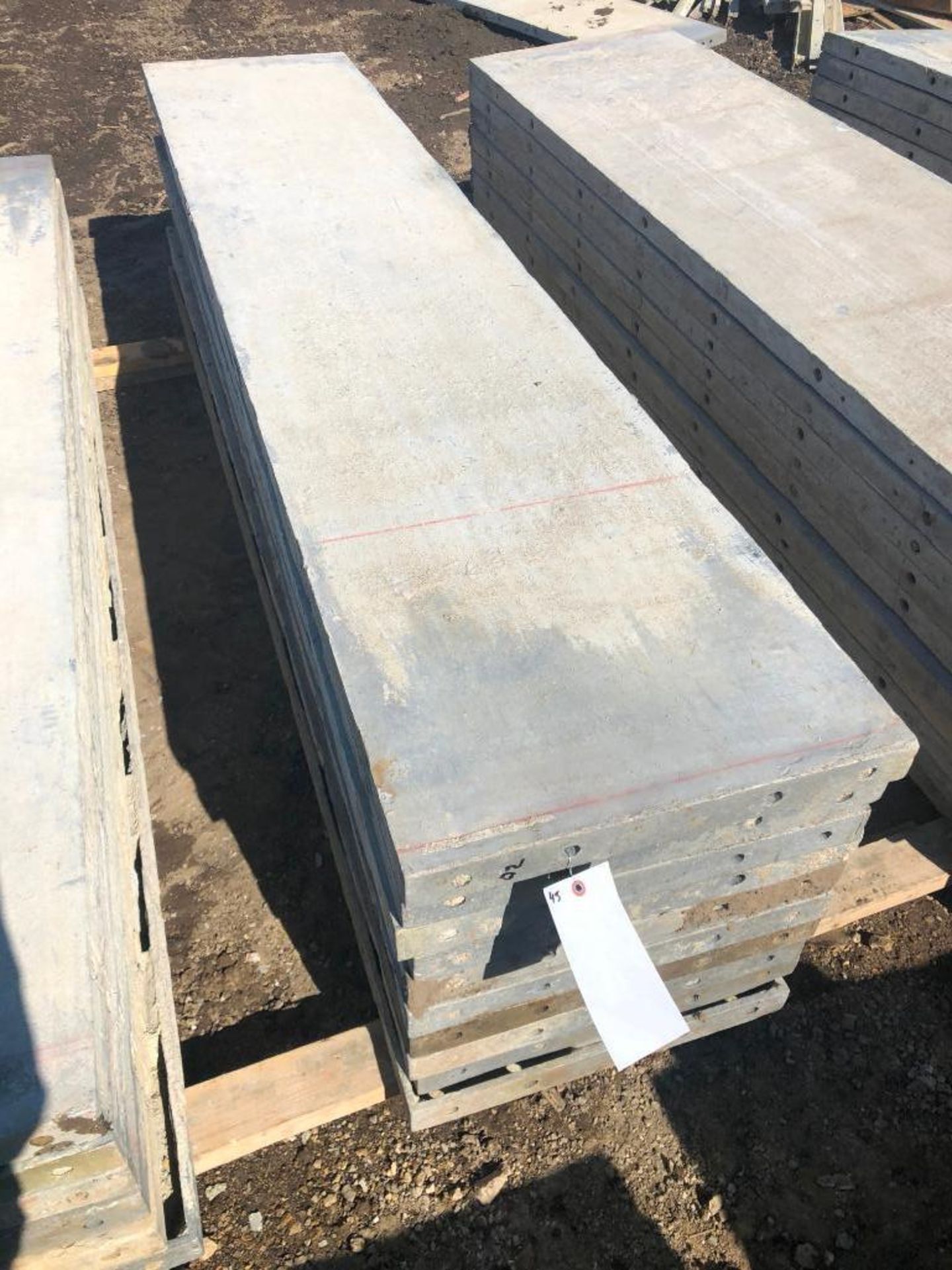 (10) 20" x 8' Western Aluminum Concrete Forms, Smooth 6-12 Hole Pattern, Located in Naperville, IL