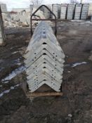 (11) 14" x 14" x 8' Wraps Western Aluminum Concrete Forms, Smooth 6-12 Hole Pattern, Located in