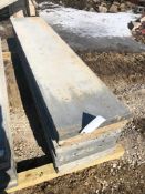 (10) 20" x 8' Western Aluminum Concrete Forms, Smooth 6-12 Hole Pattern, Located in Naperville, IL