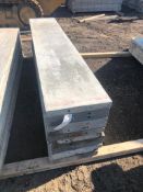 (12) 18" x 8' Western Aluminum Concrete Forms, Smooth 6-12 Hole Pattern, Located in Naperville, IL