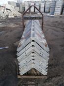 (9) 14" x 14" x 8' Wraps Western Aluminum Concrete Forms, Smooth 6-12 Hole Pattern, Located in