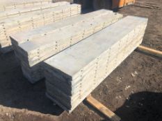 (10) 17" x 8' Western Aluminum Concrete Forms, Smooth 6-12 Hole Pattern, Located in Naperville, IL