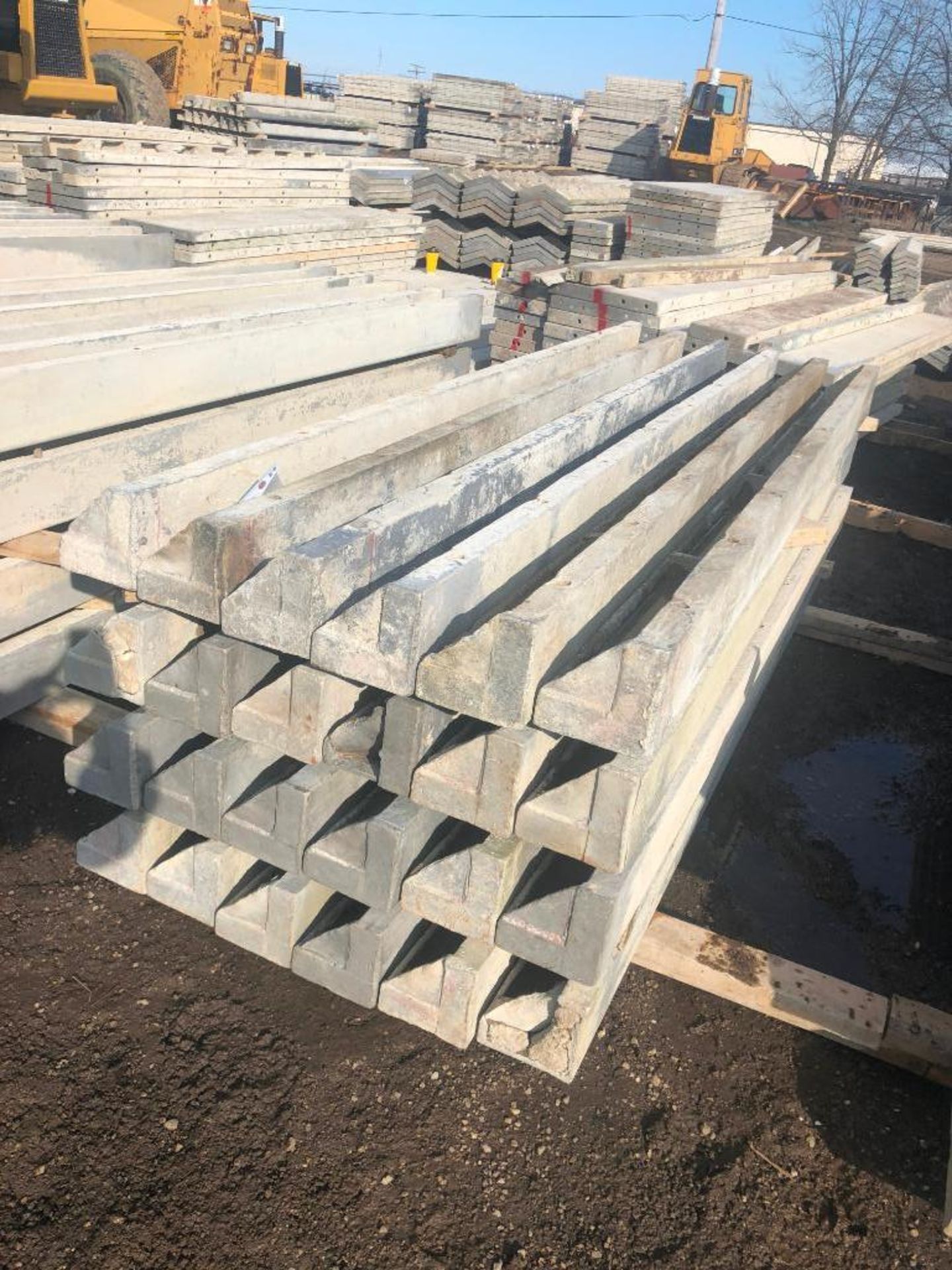 (12) 6" x 6" x 8' ISC Western Aluminum Concrete Forms, Smooth 6-12 Hole Pattern, Located in