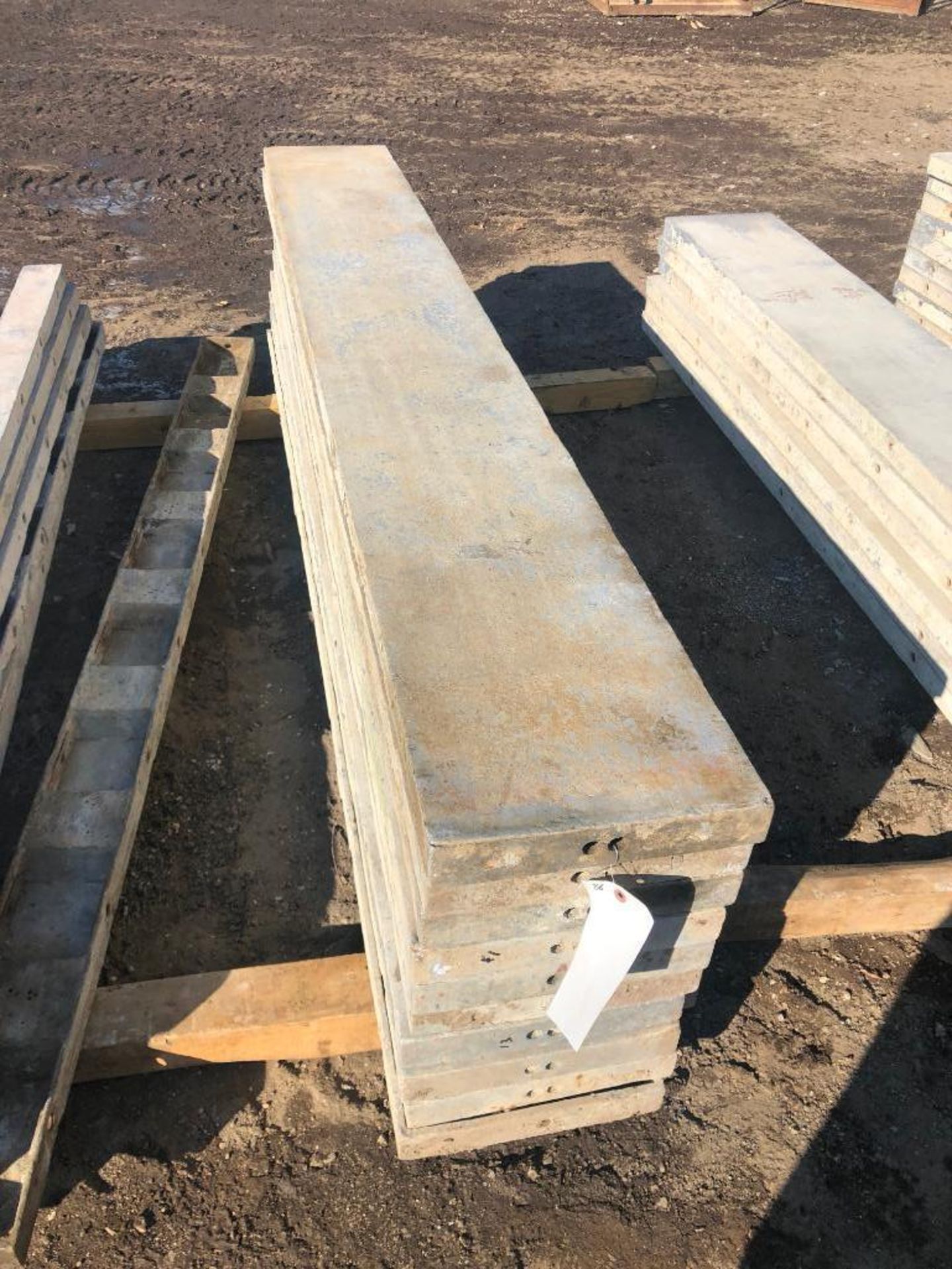 (10) 13" x 8' Western Aluminum Concrete Forms, Smooth 6-12 Hole Pattern, Located in Naperville,