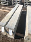 (10) 10" x 8' Western Aluminum Concrete Forms, Smooth 6-12 Hole Pattern, Located in Naperville, IL