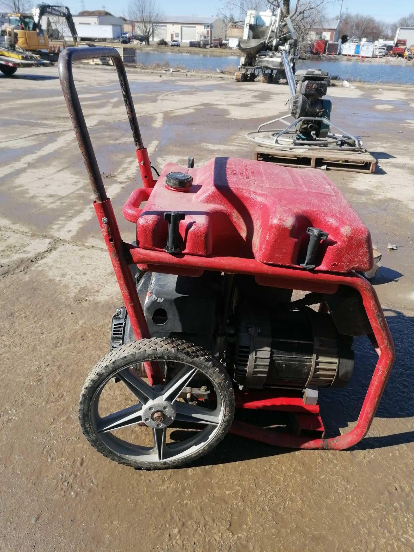 GENERAC WheelHouse 5500 Heavy Duty Generator, Model 01646, Serial #1008010039. Located in - Image 4 of 8