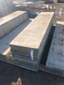 (10) 22" x 8' Western Aluminum Concrete Forms, Smooth 6-12 Hole Pattern, Located in Naperville, IL