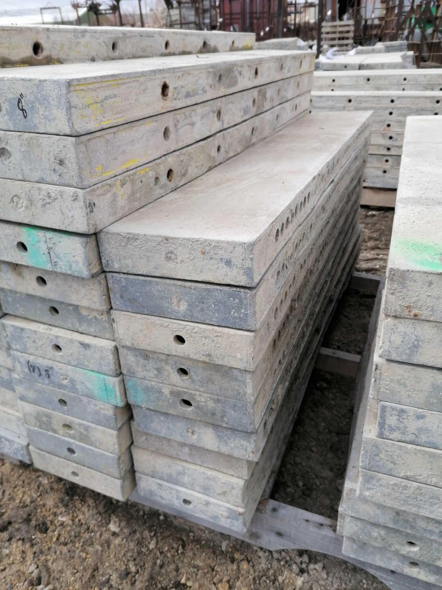 (9) 8" x 4' Jumps Wall-Ties / Durand Aluminum Concrete Forms, Smooth 8" Hole Pattern, Located in - Image 2 of 2