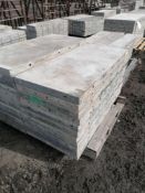 (11) 22" x 4' Wall-Ties / Durand Aluminum Concrete Forms, Smooth 8" Hole Pattern, Located in