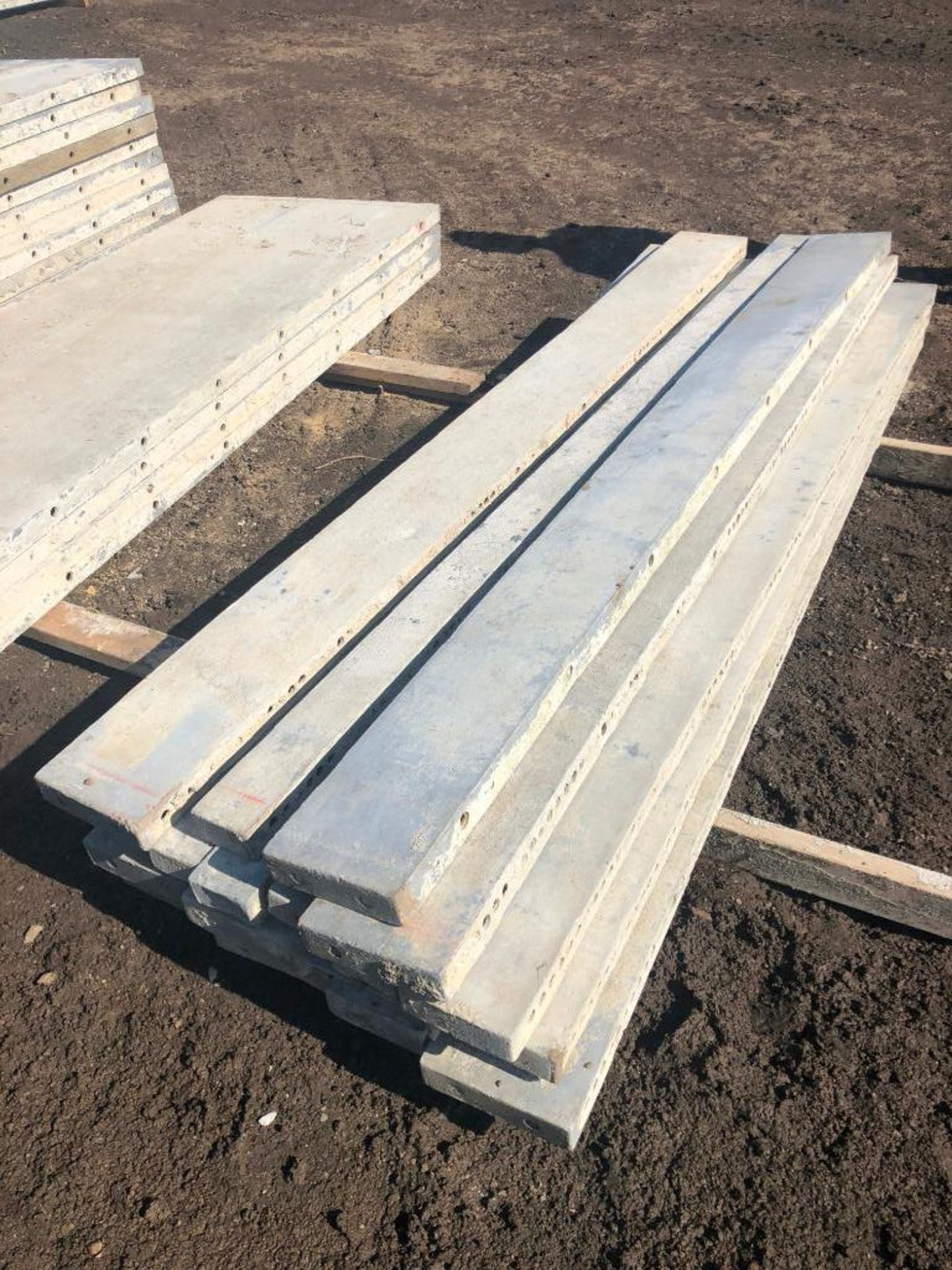 (17) 8' Jumps Western Aluminum Concrete Forms, Smooth 6-12 Hole Pattern, Located in Naperville, IL - Image 2 of 2