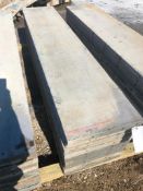 (10) 20" x 8' Western Aluminum Concrete Forms, Smooth 6-12 Hole Pattern, Located in Naperville, IL