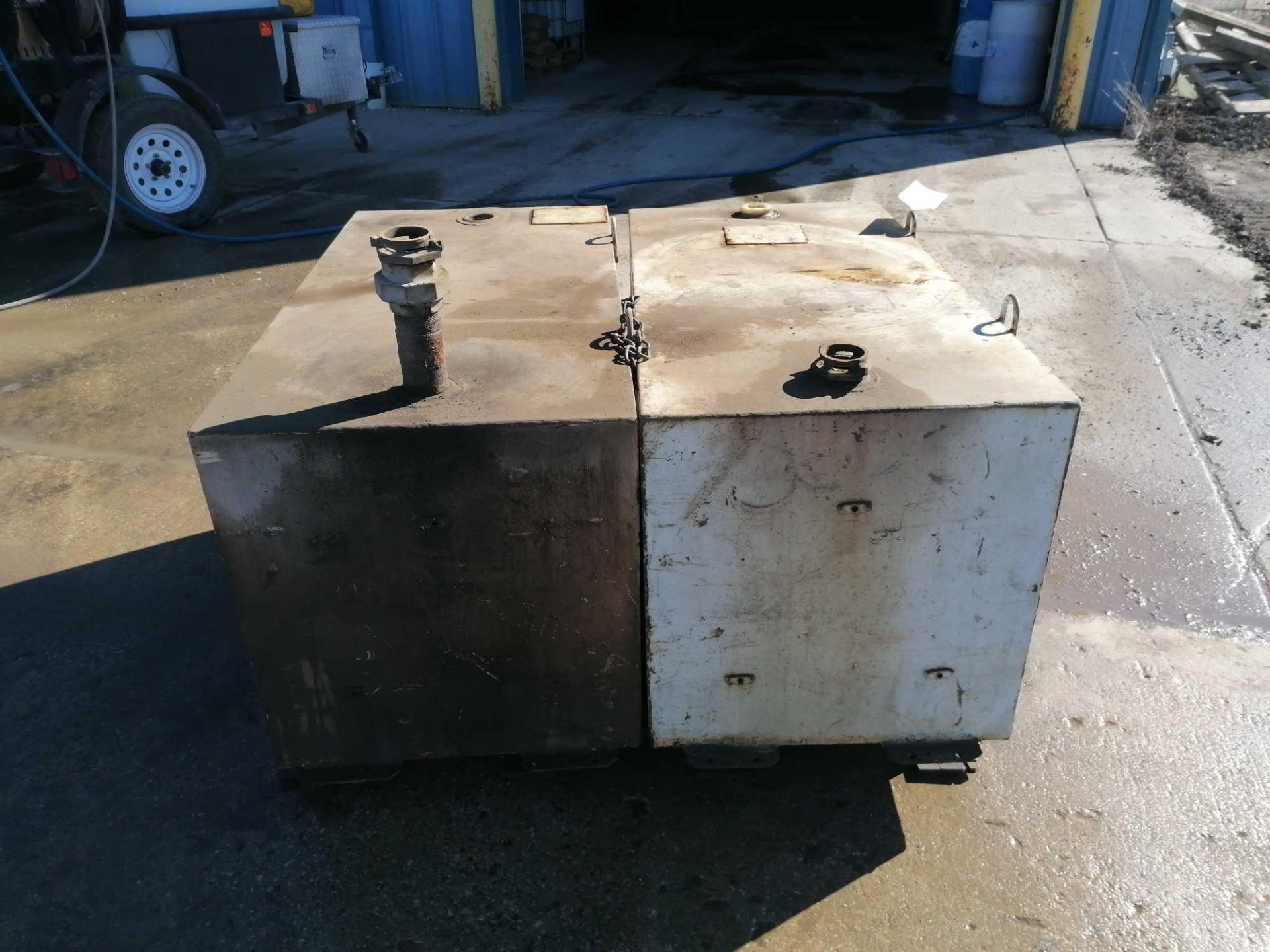 (2) Delta Consolidates 100 GAL Fuel Tanks, Model 484000, Serial #135668 & #096396. Located in