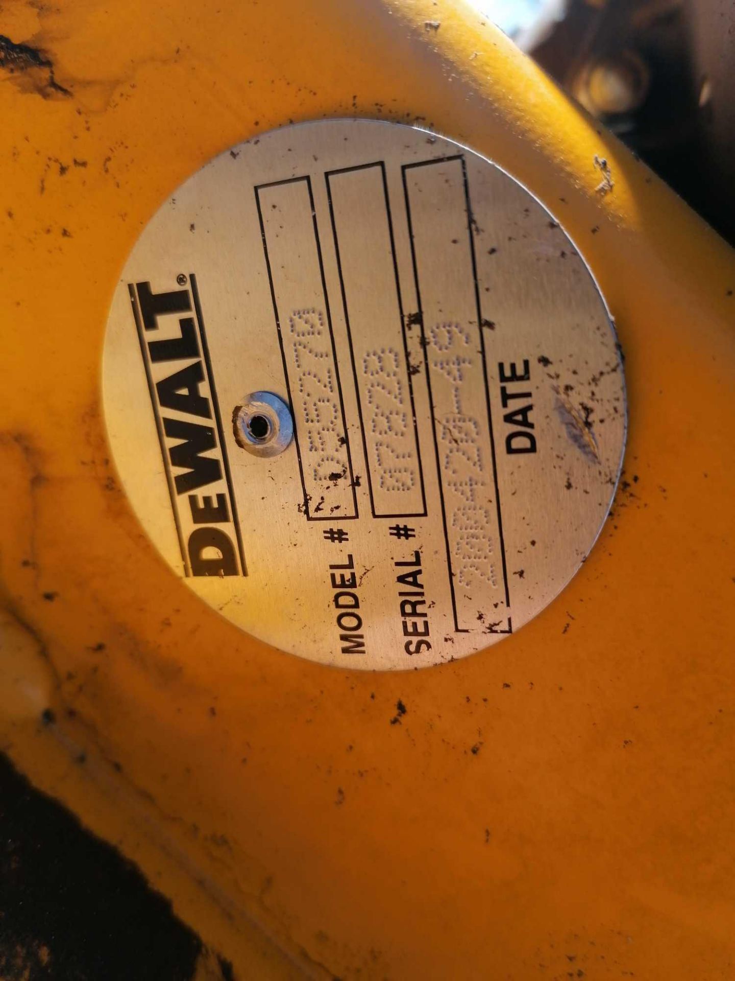 DEWALT KU-2 Gas Powered Air Compressor, Model D55270, Serial #07828, Honda GX160 5.5 Motor. - Image 6 of 9