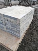 (10) 18" x 4' Wall-Ties / Durand Aluminum Concrete Forms, Smooth 8" Hole Pattern, Located in