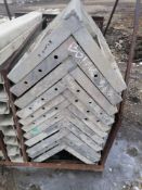 (11) 14" x 14" x 4' Wraps Wall-Ties / Durand Aluminum Concrete Forms, Smooth 8" Hole Pattern,