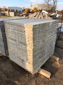 (20) 36" x 4' Wall-Ties / Durand Aluminum Concrete Forms, Smooth 8" Hole Pattern with Attached