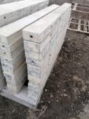 (12) 4" x 4' Wall-Ties / Durand Aluminum Concrete Forms, Smooth 8" Hole Pattern, Located in