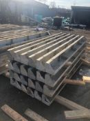 (12) 6" x 6" x 8' ISC Western Aluminum Concrete Forms, Smooth 6-12 Hole Pattern, Located in