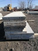 (4) 32" x 8', (1) 24" x 8', (5) 22" x 8' & (2) 20" x 8' Western Aluminum Concrete Forms, Smooth 6-12
