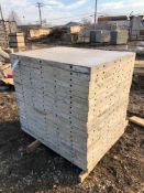 (20) 36" x 4' Wall-Ties / Durand Aluminum Concrete Forms, Smooth 8" Hole Pattern with Attached