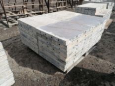 (16) 20" x 4' Wall-Ties / Durand Aluminum Concrete Forms, Smooth 8" Hole Pattern, Located in