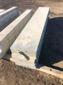 (9) 17" x 8' Western Aluminum Concrete Forms, Smooth 6-12 Hole Pattern, Located in Naperville, IL