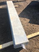 (4) 14" x 8' & (1) 12" x 8' Western Aluminum Concrete Forms, Smooth 6-12 Hole Pattern, Located in